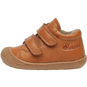 Naturino Sapatinhos primeiros passos de pele de napa com forro de lã, conhaque 25 Naturino Sapatinhos primeiros passos de pele de napa com forro de lã, conhaque 25