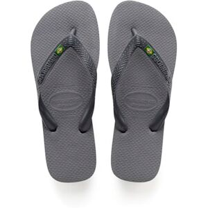Havaianas Brasil, chinelos clássicos, confortáveis e duradouros, homenagem à copa do mundo de 1998, tiras com bandeira do Brasil, sola antiderrapante com riscas do Brasil, adultos unissexo Havaianas Brasil, chinelos clássicos, confortáveis e duradouros, homenagem à copa do mundo de 1998, tiras com bandeira do Brasil, sola antiderrapante com riscas do Brasil, adultos unissexo