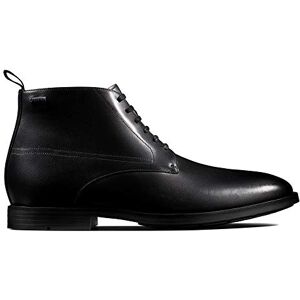 Clarks Botas clássicas Ronnie Up GTX para homem, pele preta, UE 43 Clarks Botas clássicas Ronnie Up GTX para homem, pele preta, UE 43