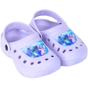 Disney Stitch Tamancos para meninas, sandálias clássicas e leves, design Stitch e anjo sandálias de verão, presente para meninas, tamanho UE 28/29 lilás Disney Stitch Tamancos para meninas, sandálias clássicas e leves, design Stitch e anjo sandálias de verão, presente para meninas, tamanho UE 28/29 lilás