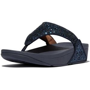 Fitflop Lulu Glitter Toe-Thongs, sandálias com ponta aberta para mulher, Azul Marinho, 41 UE Fitflop Lulu Glitter Toe-Thongs, sandálias com ponta aberta para mulher, Azul Marinho, 41 UE