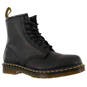 Dr. Martens 1460 8 Eye Boot, botas de couro unissexo, preto (Black Greasy), UE 41 Dr. Martens 1460 8 Eye Boot, botas de couro unissexo, preto (Black Greasy), UE 41