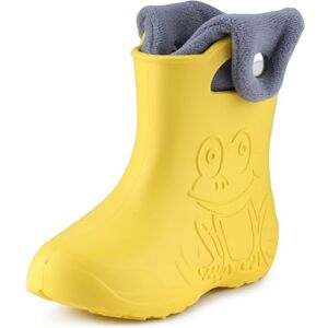 Ladeheid Botas de água para crianças em EVA unissexo botas de chuva revestidas sapatos infantis calçado de inverno impermeável Rainboots , Multicolor Ladeheid Botas de água para crianças em EVA unissexo botas de chuva revestidas sapatos infantis calçado de inverno impermeável Rainboots , Multicolor