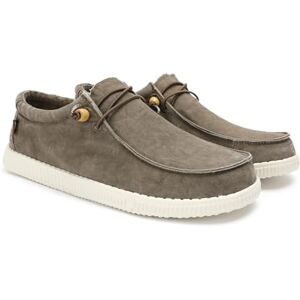 WALK IN PITAS WP150 WALLABI Washed mocassins masculinos náuticos casuais sapatilhas de tecido, sapatos sem cordões, desportos casuais, calçado de walkinpitas Taupe 46 WALK IN PITAS WP150 WALLABI Washed mocassins masculinos náuticos casuais sapatilhas de tecido, sapatos sem cordões, desportos casuais, calçado de walkinpitas Taupe 46