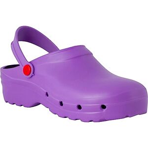 REPOSA Light Shock Tamancos sanitários, sapatos de enfermagem, material EVA sapatos sanitários confortáveis com parte superior fechada, furos laterais, palmilha anatómica, sola SRC, Lilás, 39 UE REPOSA Light Shock Tamancos sanitários, sapatos de enfermagem, material EVA sapatos sanitários confortáveis com parte superior fechada, furos laterais, palmilha anatómica, sola SRC, Lilás, 39 UE