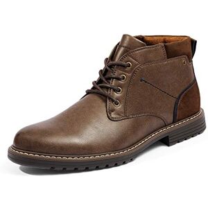 Bruno Marc Botas homem vestir botas mota inverno botins moda com sola TPR, tamanho 44,5, castanho/escuro, STONE-8 Bruno Marc Botas homem vestir botas mota inverno botins moda com sola TPR, tamanho 44,5, castanho/escuro, STONE-8