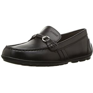 Geox J New Fast Boy C, mocassins para crianças, Preto, 33 UE Geox J New Fast Boy C, mocassins para crianças, Preto, 33 UE