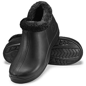 ESTRO Botas de chuva mulher Tamancos para homem inverno tamancos com forro mulher botas de borracha homem , Preto 2 ESTRO Botas de chuva mulher Tamancos para homem inverno tamancos com forro mulher botas de borracha homem , Preto 2