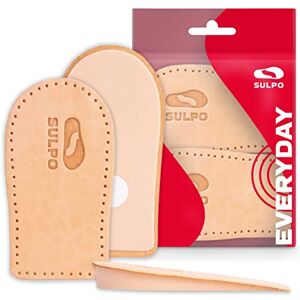 SULPO Alças para sapatos homem e mulher palmilhas elevadoras de salto, para elevar o sapato, sola alta, almofada de calcanhar de pele, esporão calcâneo, cunha ortopédica SULPO Alças para sapatos homem e mulher palmilhas elevadoras de salto, para elevar o sapato, sola alta, almofada de calcanhar de pele, esporão calcâneo, cunha ortopédica