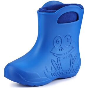 Ladeheid Botas de água para crianças em EVA para inverno unissexo botas de borracha infantis com forro removível botas impermeáveis calçado para meninos e meninas , Azul marinho Ladeheid Botas de água para crianças em EVA para inverno unissexo botas de borracha infantis com forro removível botas impermeáveis calçado para meninos e meninas , Azul marinho