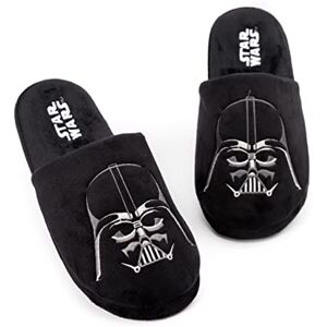 Star Wars Chinelos para homem Darth Vader Lado escuro de sapatos de poliéster, Preto, 43/44 EU Star Wars Chinelos para homem Darth Vader Lado escuro de sapatos de poliéster, Preto, 43/44 EU