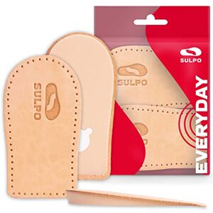 SULPO Alças para sapatos homem e mulher palmilhas elevadoras de salto, para elevar o sapato, sola alta, almofada de calcanhar de pele, esporão calcâneo, cunha ortopédica SULPO Alças para sapatos homem e mulher palmilhas elevadoras de salto, para elevar o sapato, sola alta, almofada de calcanhar de pele, esporão calcâneo, cunha ortopédica