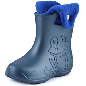 Ladeheid Botas de água para crianças em EVA unissexo botas de chuva revestidas sapatos infantis calçado de inverno impermeável Rainboots , Azul metálico azul-marinho 2 Ladeheid Botas de água para crianças em EVA unissexo botas de chuva revestidas sapatos infantis calçado de inverno impermeável Rainboots , Azul metálico azul-marinho 2