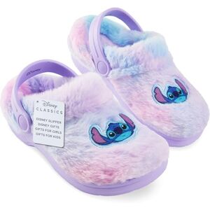 Disney Stitch Tamancos de inverno para menina com correia ajustável e sola antiderrapante, sapatilhas de casa para crianças 28-37, presente para menina, Roxo, 32 EU Largo Disney Stitch Tamancos de inverno para menina com correia ajustável e sola antiderrapante, sapatilhas de casa para crianças 28-37, presente para menina, Roxo, 32 EU Largo