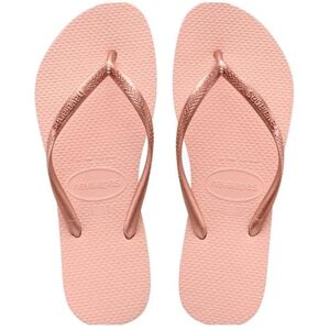 Havaianas Slim Logo Metallic, Sandálias para Mulher, Rosa, vermelho e azul-escuro:, 35/36 UE Havaianas Slim Logo Metallic, Sandálias para Mulher, Rosa, vermelho e azul-escuro:, 35/36 UE
