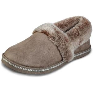 Skechers COZY CAMPFIRE TEAM TOASTY, Chinelo para mulher, Microfibra Suede/ Pele falsa cinzenta taupe, 37 UE Skechers COZY CAMPFIRE TEAM TOASTY, Chinelo para mulher, Microfibra Suede/ Pele falsa cinzenta taupe, 37 UE
