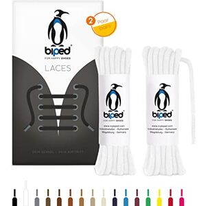 biped ATACADORES 2 pares de atacadores redondos de algodão ø 3,5 mm Atacadores de qualidade resistentes ao rasgo para sapatos de couro, botas, sapatilhas desportivas fabricados na UE z2901, Branco biped ATACADORES 2 pares de atacadores redondos de algodão ø 3,5 mm Atacadores de qualidade resistentes ao rasgo para sapatos de couro, botas, sapatilhas desportivas fabricados na UE z2901, Branco