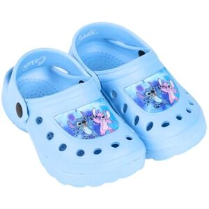 Disney Stitch Tamancos para meninas, sandálias clássicas e leves, design Stitch e anjo sandálias de verão, presente para meninas, tamanho UE 26/27 azul Disney Stitch Tamancos para meninas, sandálias clássicas e leves, design Stitch e anjo sandálias de verão, presente para meninas, tamanho UE 26/27 azul