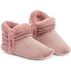 Dunlop Pantufas Altas para Mulher, Botas Pantufas Fechadas de Inverno, Interior Macio Peluche com Sola de Borracha Antiderrapante, Rosa claro, 38 UE Dunlop Pantufas Altas para Mulher, Botas Pantufas Fechadas de Inverno, Interior Macio Peluche com Sola de Borracha Antiderrapante, Rosa claro, 38 UE