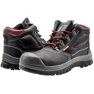 Bellota Botas de segurança clássicas para homem e mulher (tamanho 42) de pele hidrofugada com forro acolchoado respirável e biqueira reforçada Bellota Botas de segurança clássicas para homem e mulher (tamanho 42) de pele hidrofugada com forro acolchoado respirável e biqueira reforçada