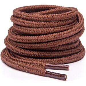 Miscly Cordões redondos para botas resistentes e duradouros, cordões para botas de trabalho e calçado de caminhada (castanho, 91 cm) Miscly Cordões redondos para botas resistentes e duradouros, cordões para botas de trabalho e calçado de caminhada (castanho, 91 cm)