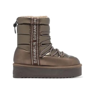 D.Franklin Botas de inverno para mulher moda casual modelo nordic bomb calçado confortável e versátil D.Franklin Botas de inverno para mulher moda casual modelo nordic bomb calçado confortável e versátil