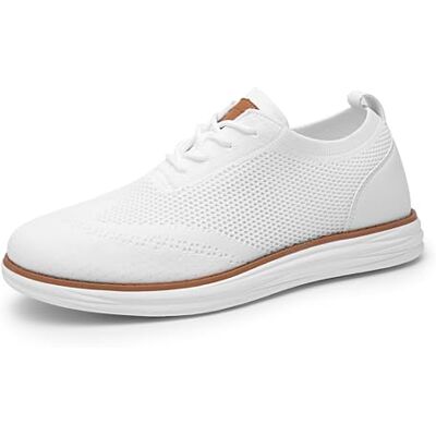 Bruno Marc Sapatos de cordões respiráveis sapatilhas de vestir Oxfords Sapatos Oxford leves e informais com atacadores, versáteis o suficiente para usar com calças casuais e de Bruno Marc Sapatos de cordões respiráveis sapatilhas de vestir Oxfords Sapatos Oxford leves e informais com atacadores, versáteis o suficiente para usar com calças casuais e de