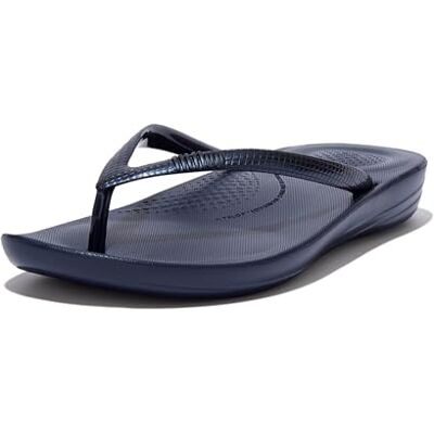 Fitflop Iqushion Adjustável Buckle Flip-flops sandálias planas mulher, MIDNIGHT NAVY, 46 UE Fitflop Iqushion Adjustável Buckle Flip-flops sandálias planas mulher, MIDNIGHT NAVY, 46 UE