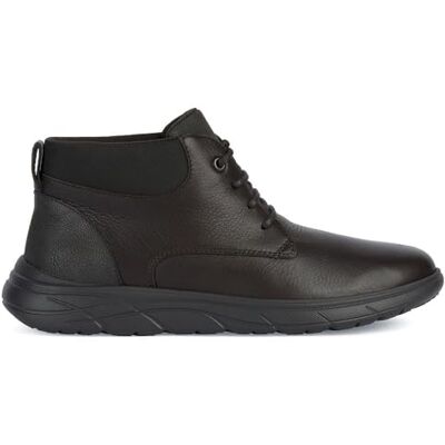Geox U Portello, bota de tornozelo para crianças, Café Geox U Portello, bota de tornozelo para crianças, Café
