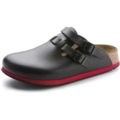 Birkenstock Tamancos para mulher Kay SL de pele natural macia estreitos Birkenstock Tamancos para mulher Kay SL de pele natural macia estreitos