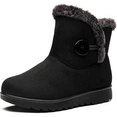 Vunavueya Botas de inverno para mulher, botas de neve forradas e quentes, sapatilhas, botins rasos com zíper, casuais, para mulher, 35-41.5 Forradas Calientes, Botas Cortas al Tobillo, Cremallera Lateral, Suela Antideslizante, Para Trabajo Caminar O Uso Vunavueya Botas de inverno para mulher, botas de neve forradas e quentes, sapatilhas, botins rasos com zíper, casuais, para mulher, 35-41.5 Forradas Calientes, Botas Cortas al Tobillo, Cremallera Lateral, Suela Antideslizante, Para Trabajo Caminar O Uso