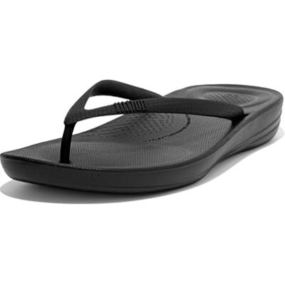 Fitflop Iqushion Adjustável Buckle Flip-flops sandálias planas mulher, Preto, 44 UE Fitflop Iqushion Adjustável Buckle Flip-flops sandálias planas mulher, Preto, 44 UE