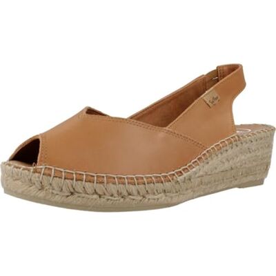 Toni BERNIA-P Alpargata de cunha para mulher estilo Peep Toe feita em pele. Toni BERNIA-P Alpargata de cunha para mulher estilo Peep Toe feita em pele.