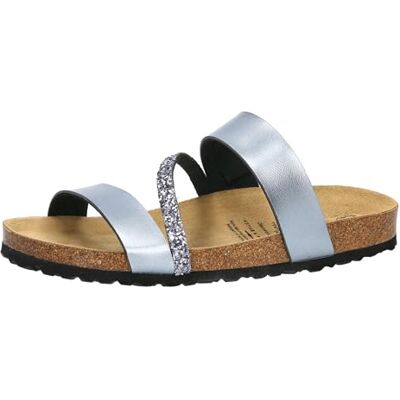 Lico Bioline Glitter Sapatilhas planas para mulher, Anthrazit, 39 UE Lico Bioline Glitter Sapatilhas planas para mulher, Anthrazit, 39 UE
