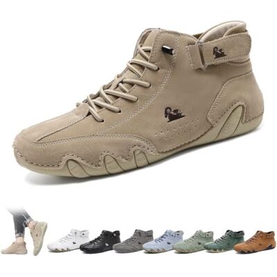 LOVEWLVNCL Botas Altas Italianas Feitas À Mão Botas Beck Minimalistas ao Ar Livre Sapatos Descalços Casuais Antiderrapantes Respiráveis para Caminhar, Trilha, Dirigir Botas Chukka (Caqui, 41 EU) LOVEWLVNCL Botas Altas Italianas Feitas À Mão Botas Beck Minimalistas ao Ar Livre Sapatos Descalços Casuais Antiderrapantes Respiráveis para Caminhar, Trilha, Dirigir Botas Chukka (Caqui, 41 EU)