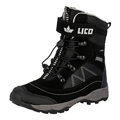 Lico Sundsvall Vs, botas de neve unissexo crianças, Preto e Cinza Lico Sundsvall Vs, botas de neve unissexo crianças, Preto e Cinza