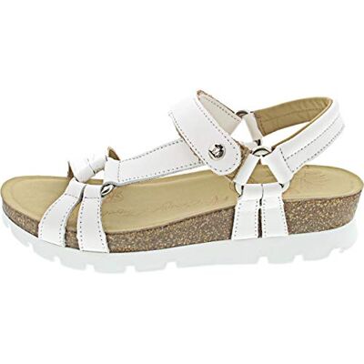 Panama Jack Sally Basics Sandálias com cunhamulher, Branco, 37 UE Panama Jack Sally Basics Sandálias com cunhamulher, Branco, 37 UE
