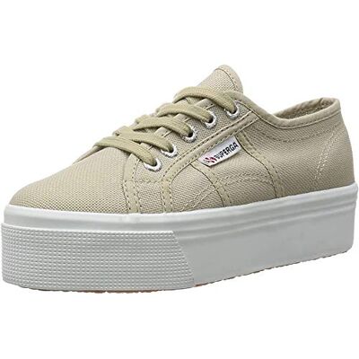 Superga Tênis Bege Linea Up and Down - Tênis Superga Tênis Bege Linea Up and Down - Tênis