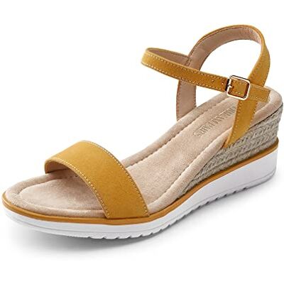 DREAM PAIRS Sandália de vestido confortável para mulher com salto cunha sapatos clássicos de ponta redonda com fivelas e tiras de verão SDPW2342W-E Sandalias plataforma con correa tobillo, suela antideslizante, estilo casual y desenfadado. DREAM PAIRS Sandália de vestido confortável para mulher com salto cunha sapatos clássicos de ponta redonda com fivelas e tiras de verão SDPW2342W-E Sandalias plataforma con correa tobillo, suela antideslizante, estilo casual y desenfadado.