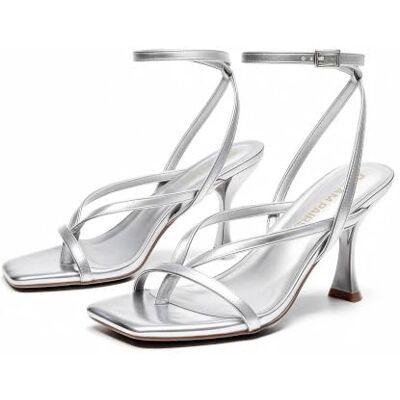 DREAM PAIRS Sandálias de salto baixo para mulher, design de tiras com atacadores, biqueira quadrada aberta, alça no tornozelo, sandálias de salto Sylvestra sexy para ocasiões elegantes DREAM PAIRS Sandálias de salto baixo para mulher, design de tiras com atacadores, biqueira quadrada aberta, alça no tornozelo, sandálias de salto Sylvestra sexy para ocasiões elegantes