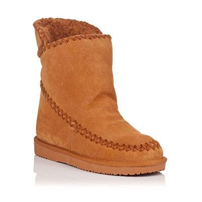 GIOSEPPO Botins dourados de estilo australiano com cunha interna para mulher 42114, Couro GIOSEPPO Botins dourados de estilo australiano com cunha interna para mulher 42114, Couro