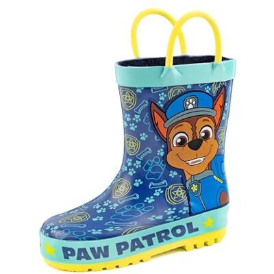 Paw Patrol Wellies Boys Kids Toddlers Chase Rescue Pups Police Cop Wellington Boots Sapatos azuis amarelos resistentes à água para caminhar Paw Patrol Wellies Boys Kids Toddlers Chase Rescue Pups Police Cop Wellington Boots Sapatos azuis amarelos resistentes à água para caminhar
