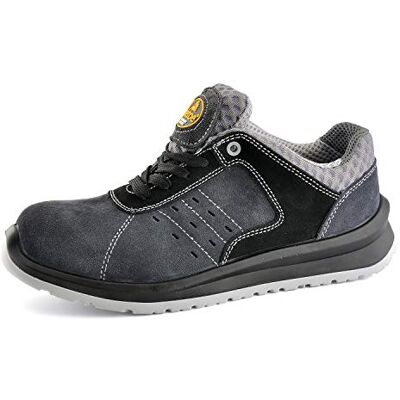 SAFETOE Sapatos de Segurança Ultra-Leves para Homens 7331 Sapatilhas de Trabalho com Seus Pés Bem Protegidos Cinza SAFETOE Sapatos de Segurança Ultra-Leves para Homens 7331 Sapatilhas de Trabalho com Seus Pés Bem Protegidos Cinza