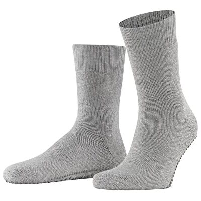 FALKE homem Homepads meia pantufas antiderrapante nubs impresso em sola aderência melhorada grosso completo interior de pelúcia respirável regulação do clima antiodores algodão lã 1 par FALKE homem Homepads meia pantufas antiderrapante nubs impresso em sola aderência melhorada grosso completo interior de pelúcia respirável regulação do clima antiodores algodão lã 1 par