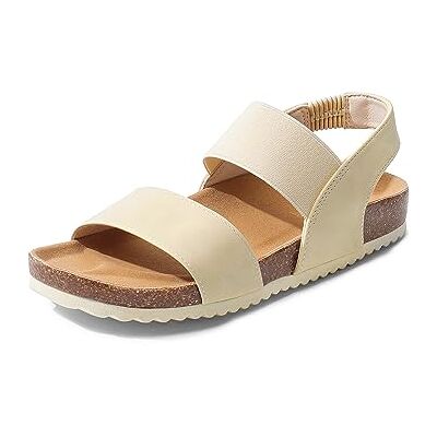 DREAM PAIRS Sandália plana de mulher confortáveis planta macia para o verão SDPW2202W-E DREAM PAIRS Sandália plana de mulher confortáveis planta macia para o verão SDPW2202W-E