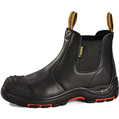 SAFEYEAR Safetoe Botas de Segurança para Homens 8025NB Botas de Segurança com Couro Impermeável, Ponta de Material Composto Sem Metal, Leves, Calçado, Sapatilhas para Plantilha Mais Confortáveis SBP SAFEYEAR Safetoe Botas de Segurança para Homens 8025NB Botas de Segurança com Couro Impermeável, Ponta de Material Composto Sem Metal, Leves, Calçado, Sapatilhas para Plantilha Mais Confortáveis SBP