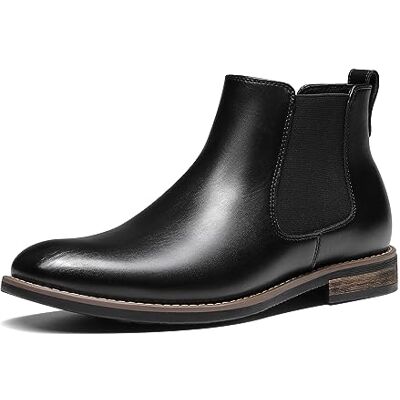 Bruno Marc Bota Chelsea homem botins homem vestir Upper camurça macia, palmilha EVA confortável, painéis elásticos de calçado fácil, sola TPR antiderrapante, estilo versátil Bruno Marc Bota Chelsea homem botins homem vestir Upper camurça macia, palmilha EVA confortável, painéis elásticos de calçado fácil, sola TPR antiderrapante, estilo versátil