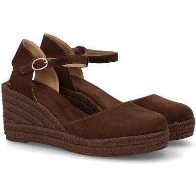 shoes&blues.es Sandália de berço de juta para mulher, design moderno confortável e elegante, com juta no mesmo tom e com fecho de fivela, ideal para a primavera e verão. shoes&blues.es Sandália de berço de juta para mulher, design moderno confortável e elegante, com juta no mesmo tom e com fecho de fivela, ideal para a primavera e verão.