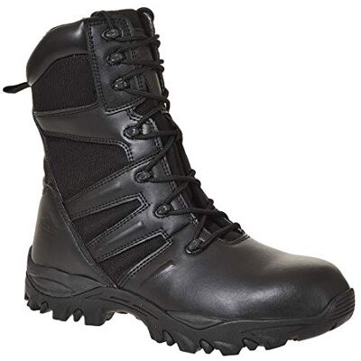 Portwest FW65 Bota Steelite Taskforce calçado anti-estático sola resistente Preto, 48, S3 EN ISO 20345, forro interior respirável, biqueira protetora de aço, borda superior acolchoada, leve Portwest FW65 Bota Steelite Taskforce calçado anti-estático sola resistente Preto, 48, S3 EN ISO 20345, forro interior respirável, biqueira protetora de aço, borda superior acolchoada, leve
