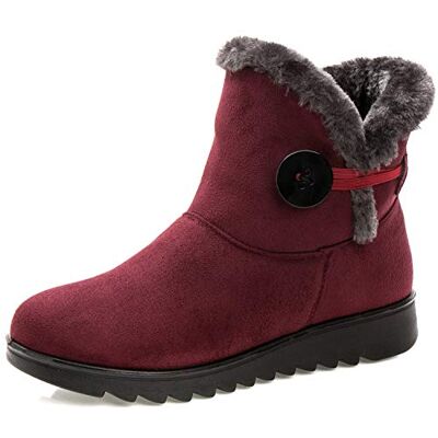 Vunavueya Botas de inverno para mulher, botas de neve forradas e quentes, sapatilhas, botins rasos com zíper, casuais, para mulher, 35-41.5 Forradas Calientes, Botas Cortas al Tobillo, Cremallera Lateral, Suela Antideslizante, Para Trabajo Caminar O Uso Vunavueya Botas de inverno para mulher, botas de neve forradas e quentes, sapatilhas, botins rasos com zíper, casuais, para mulher, 35-41.5 Forradas Calientes, Botas Cortas al Tobillo, Cremallera Lateral, Suela Antideslizante, Para Trabajo Caminar O Uso